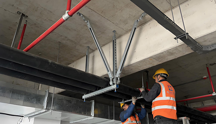 The seismic support system of Qierjie New Energy Technology has been successfully applied to multiple key projects.